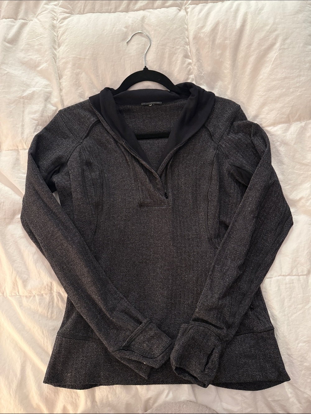 lululemon athletica Charcoal Hooded Pullover